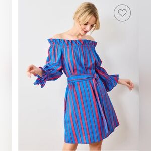 NWT Printfresh Wells Dress Pencil & Paper Co. Nautical Stripes Size Medium